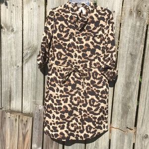 Girl’s Leopard Print Dress, Sz M